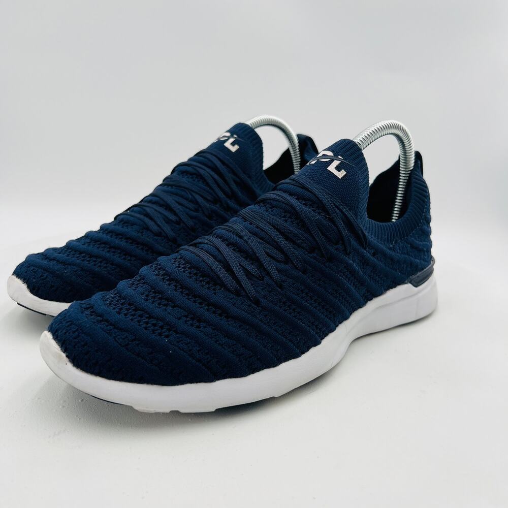 APL Athletic Propulsion Labs TechLoom Wave Logo-Patch Navy Women's Sneakers 7.5 - Picture 2 of 14